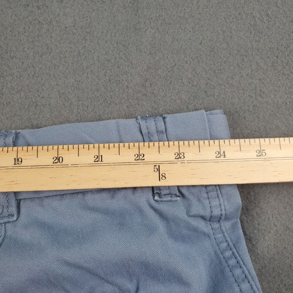 Oak Hill Mens Flat Front Shorts Blue Cotton Size 48 Casual Chino Flat Front - Picture 8 of 8